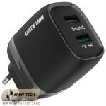 شارژر دیواری دو پورت USB گرین لاین 12W Green Lion