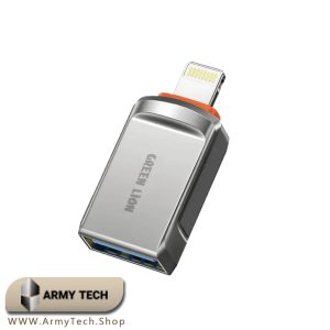 مبدل OTG USB-A Lightning گرین لاین GNOTGALTAGY Green Lion