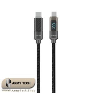 کابل USB-C USB-C گرین لاین با صفحه نمایش Green Lion 100w