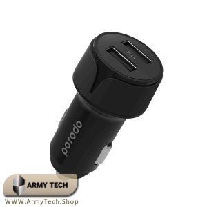 خرید شارژر فندکی دو پورت پرودو بلو Porodo Blue