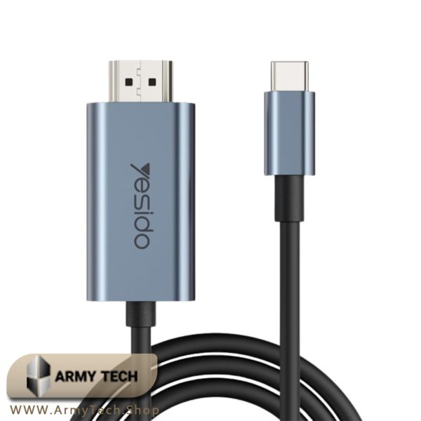 خرید کابل USB-C به HDMI یسیدو HM10 4K Yesido تبدیل tp-c به hdmi