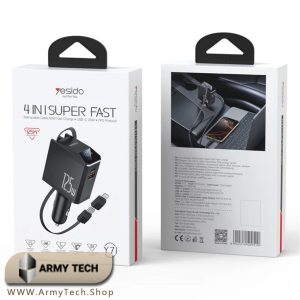 خرید شارژر فندکی 4in1 یسیدو Y71 125W Yesido Car Charger
