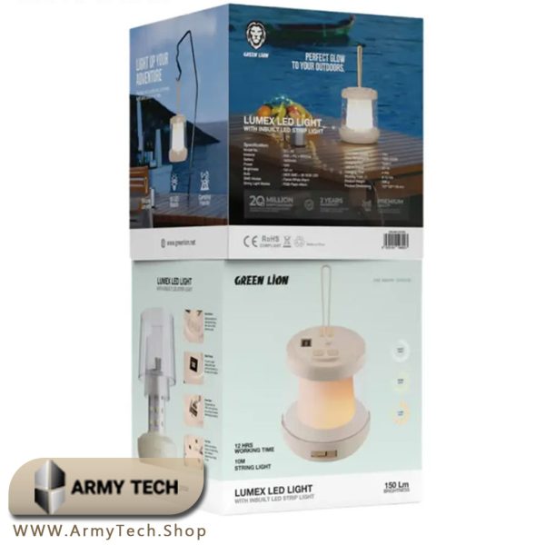 چراغ کمپینگ گرین لاین lumex led light Green Lion GCL-06