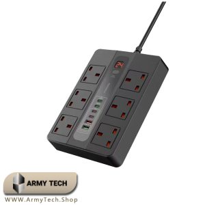 چندراهی برق پورودو pdfwch0093mbk 3000w 3m پرودو Porodo
