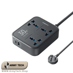 خرید چندراهی پاورولوجی PWC037 PD30W 3 پریز پاورولوژی Powerology