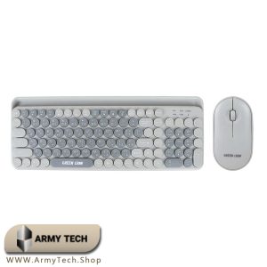 ست کیبورد و ماوس بی سیم گرین لاین مدل Duo Green Lion