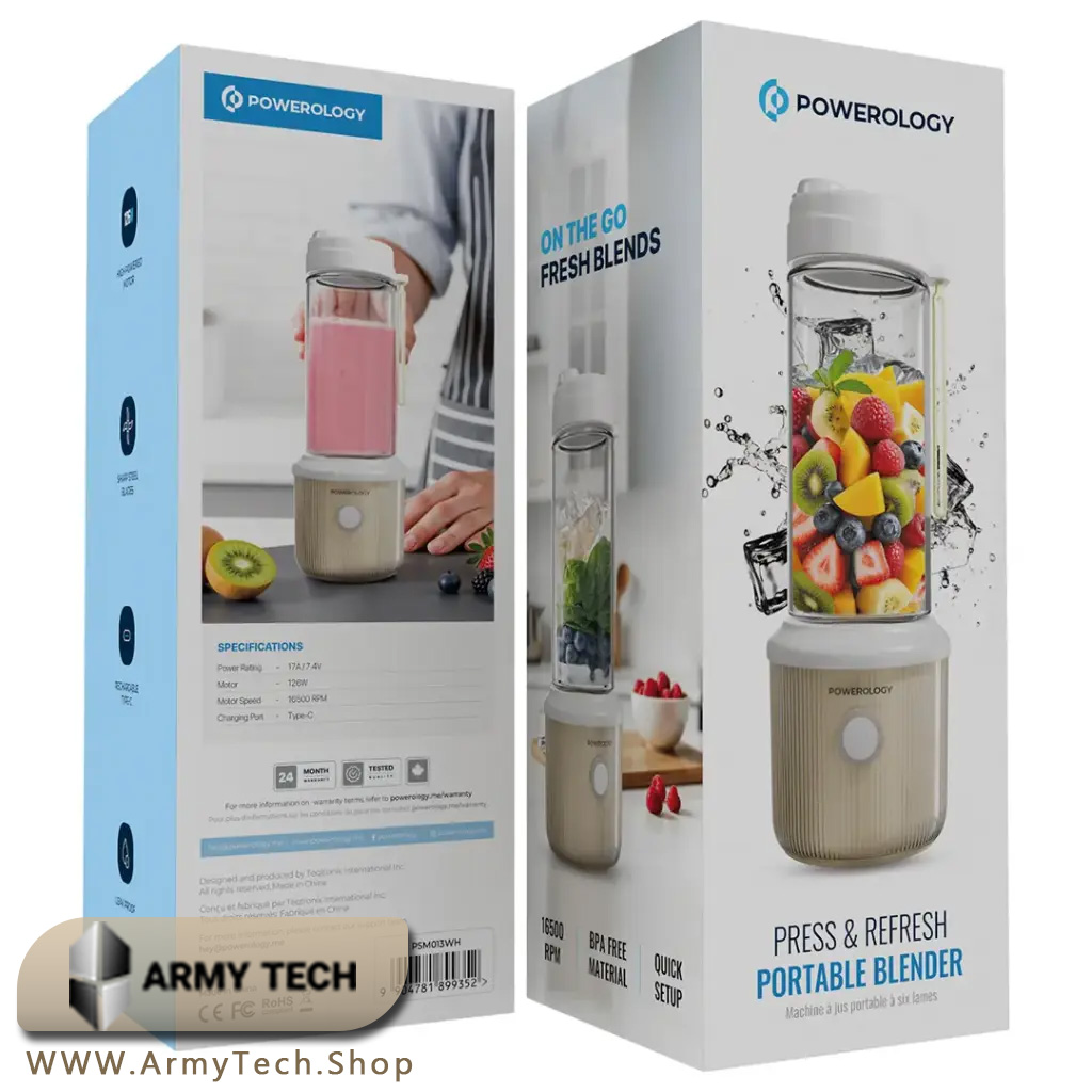 belender powerology013-3 مخلوطکن قابل حمل پاورولوژی PSM013WH Powerology