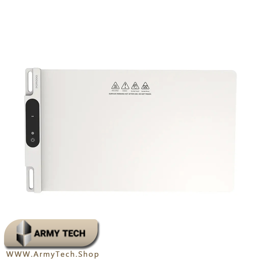 pad porodo-1 پد گرم کن غذا پرودو سه دما تاشو صفحه گرم کن Porodo صفحه گرم کن غذا پورودو